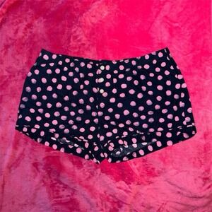 Navy & Pink Polka Dot Shorts
